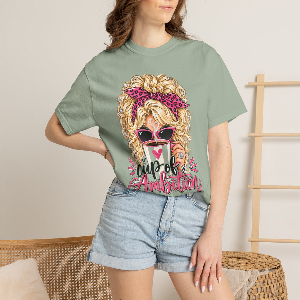Cup of Ambition Coffee Lover Comfort Colors T-Shirt