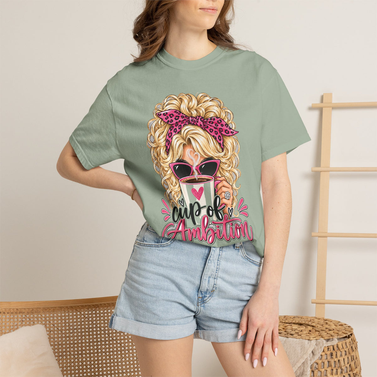 Cup of Ambition Coffee Lover Comfort Colors T-Shirt