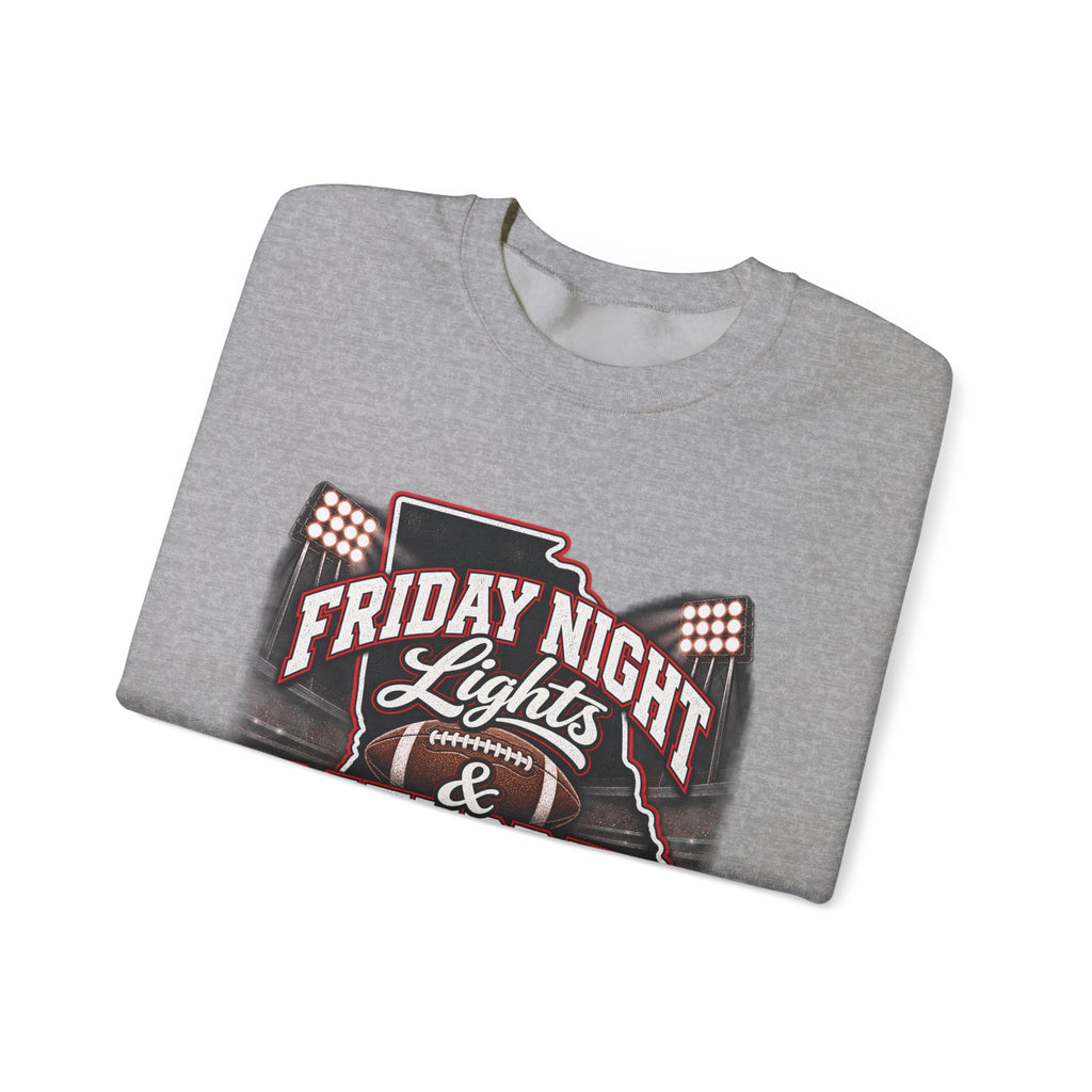 Friday Night Lights & Saturday Traditions Football Crewneck Sweatshirt