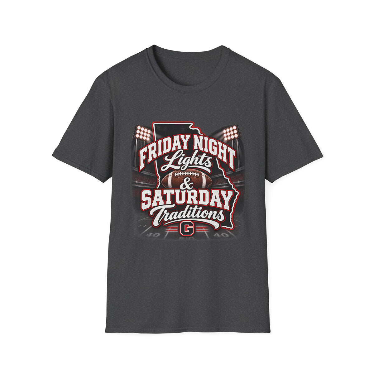 Friday Night Lights & Saturday Traditions Football T-Shirt