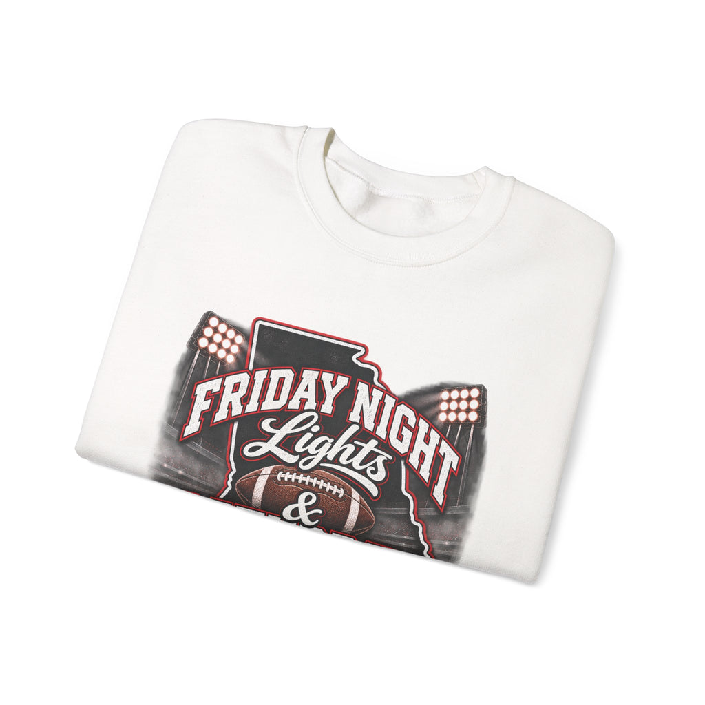 Friday Night Lights & Saturday Traditions Football Crewneck Sweatshirt