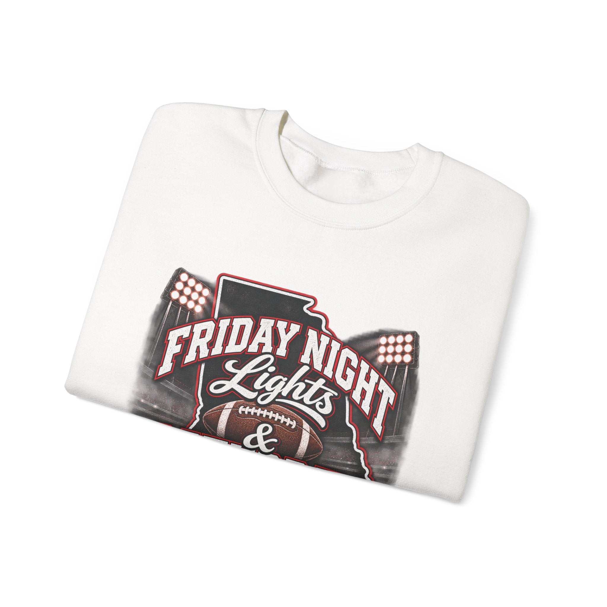 Friday Night Lights & Saturday Traditions Football Crewneck Sweatshirt