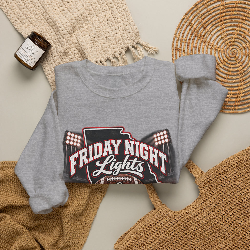 Friday Night Lights & Saturday Traditions Football Crewneck Sweatshirt