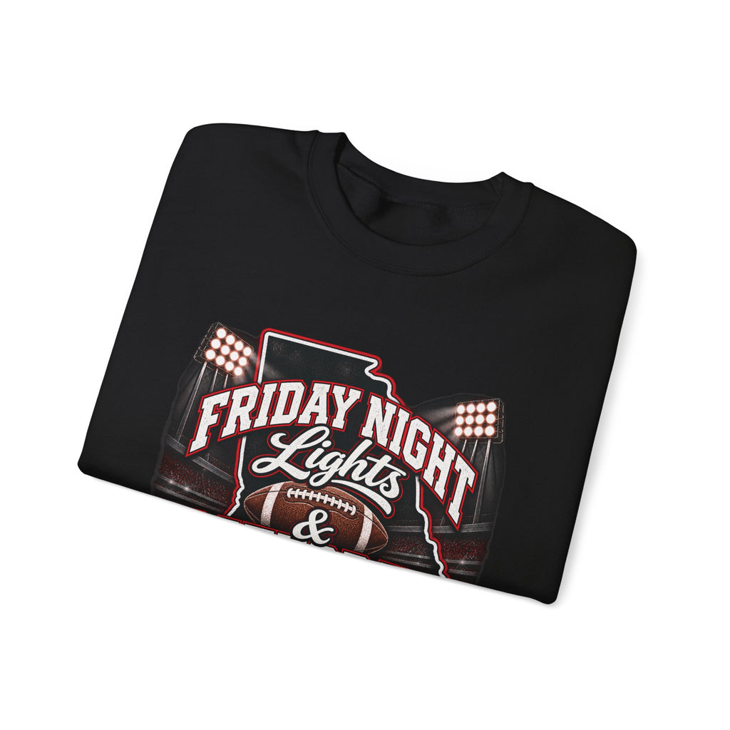 Friday Night Lights & Saturday Traditions Football Crewneck Sweatshirt
