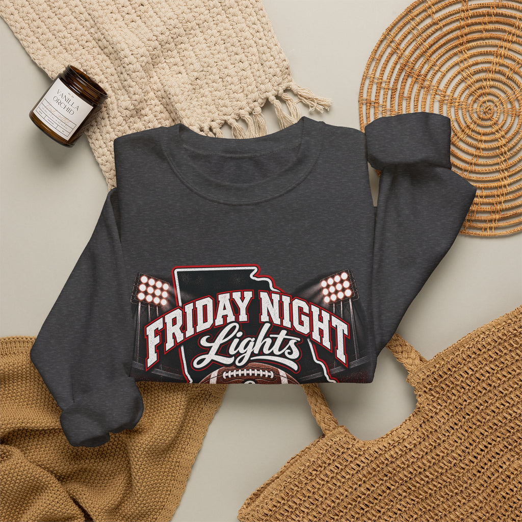 Friday Night Lights & Saturday Traditions Football Crewneck Sweatshirt