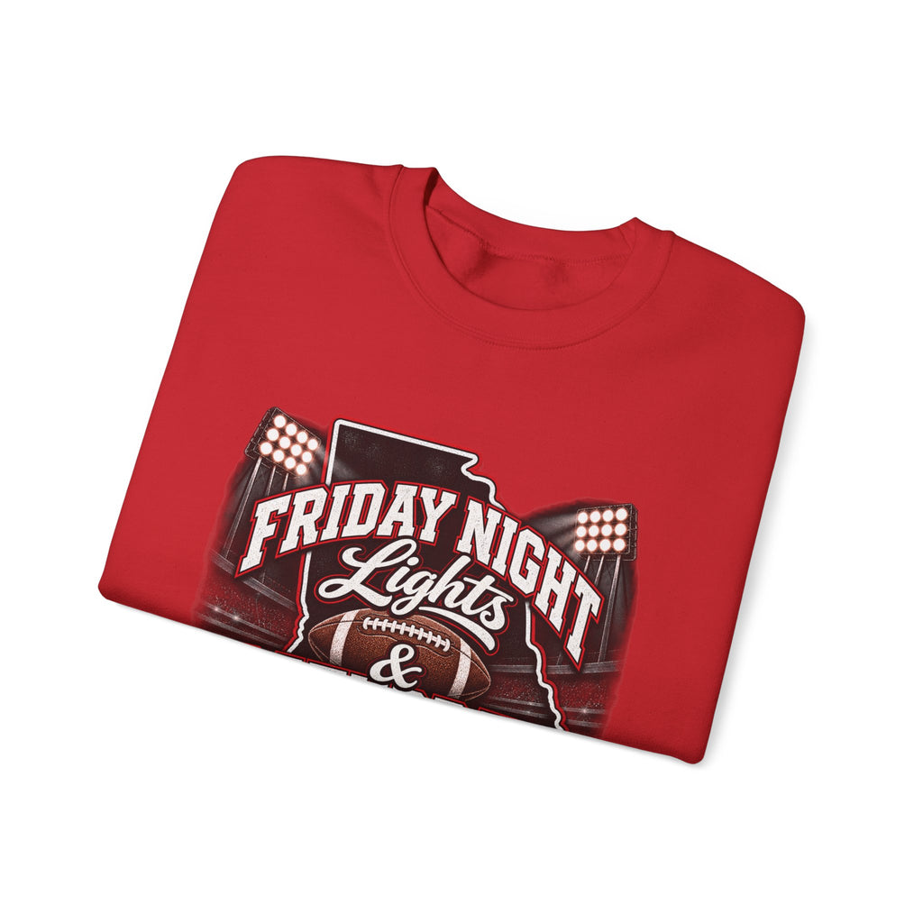 Friday Night Lights & Saturday Traditions Football Crewneck Sweatshirt