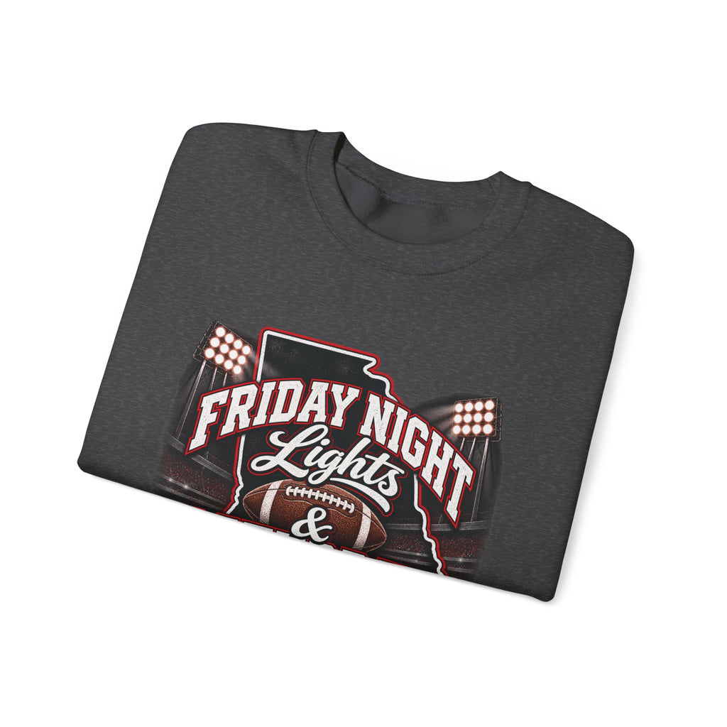 Friday Night Lights & Saturday Traditions Football Crewneck Sweatshirt