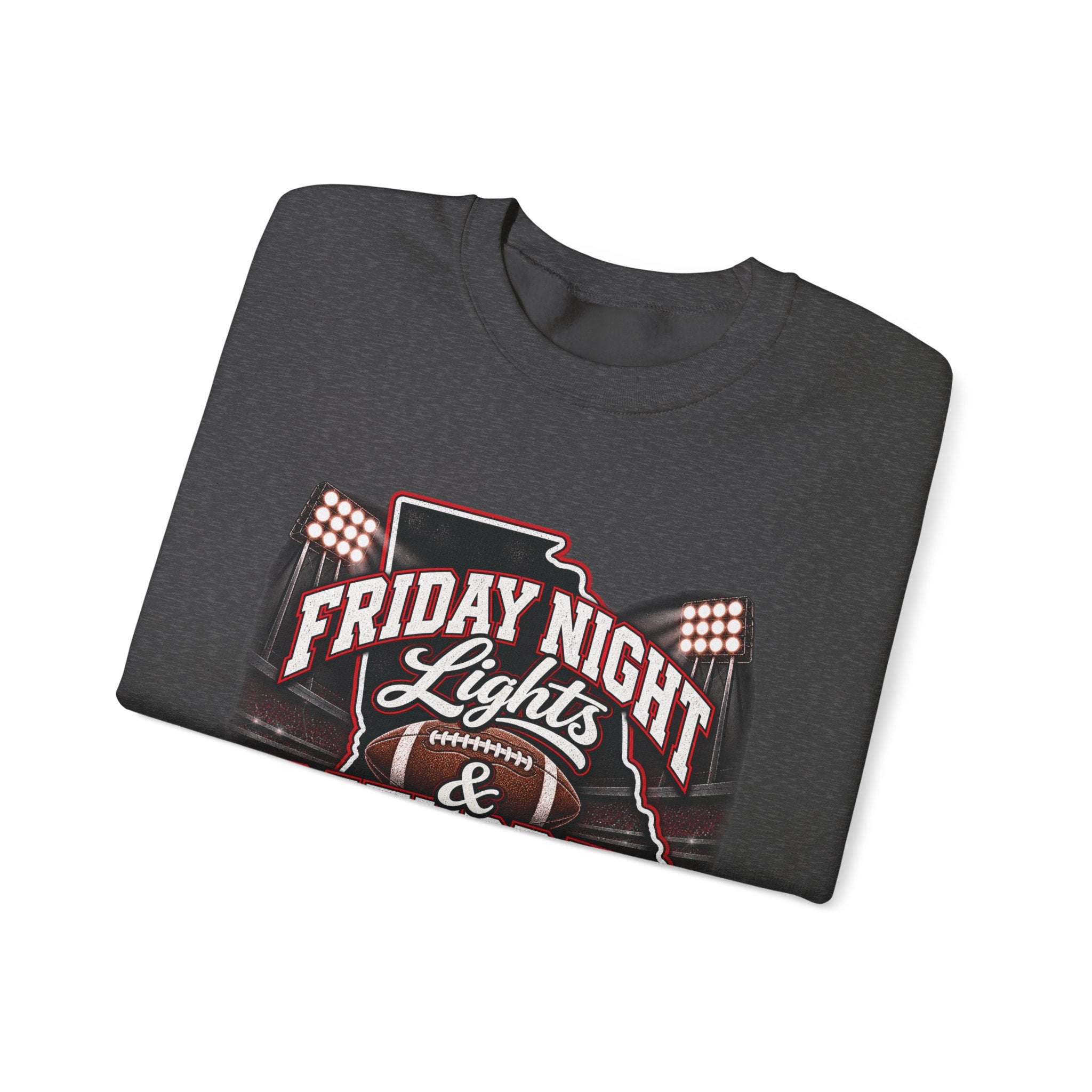 Friday Night Lights & Saturday Traditions Football Crewneck Sweatshirt