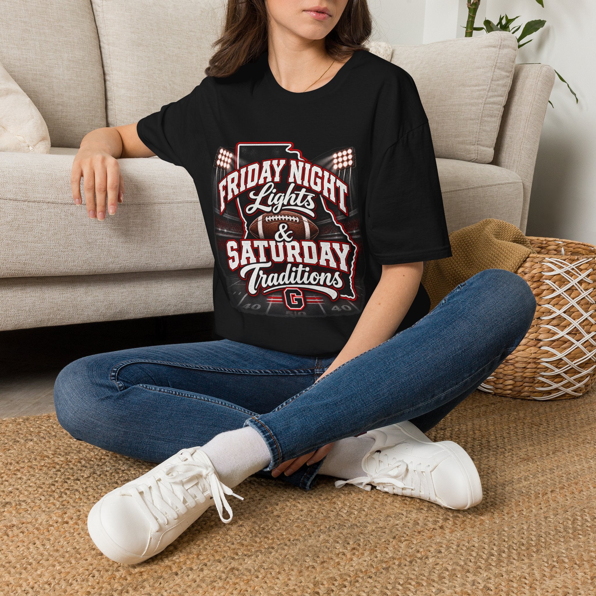 Friday Night Lights & Saturday Traditions Football T-Shirt